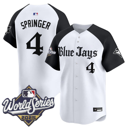 Men's Toronto Blue Jays 2025 World Series Vapor Premier Limited Jersey V2 - Gothic North Edition - All Stitched