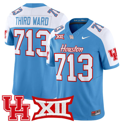 Men's Houston Cougars 2025 Oilers Inspired Vapor Limited Jersey - All Stitched