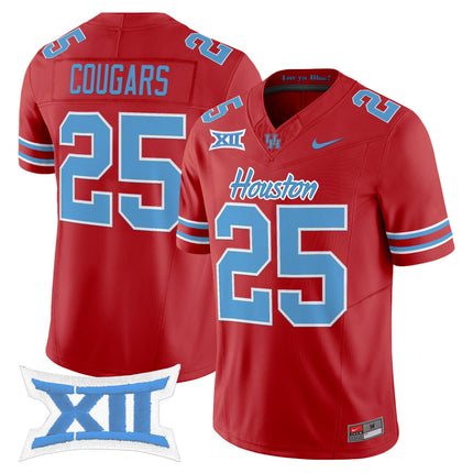 Men's Houston Cougars 2025 Oilers Inspired Vapor Limited Jersey - All Stitched