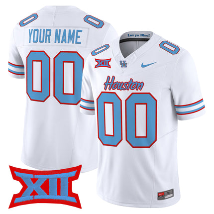 Houston Cougars 2025 Oilers Inspired Vapor Limited Custom Jersey - All Stitched