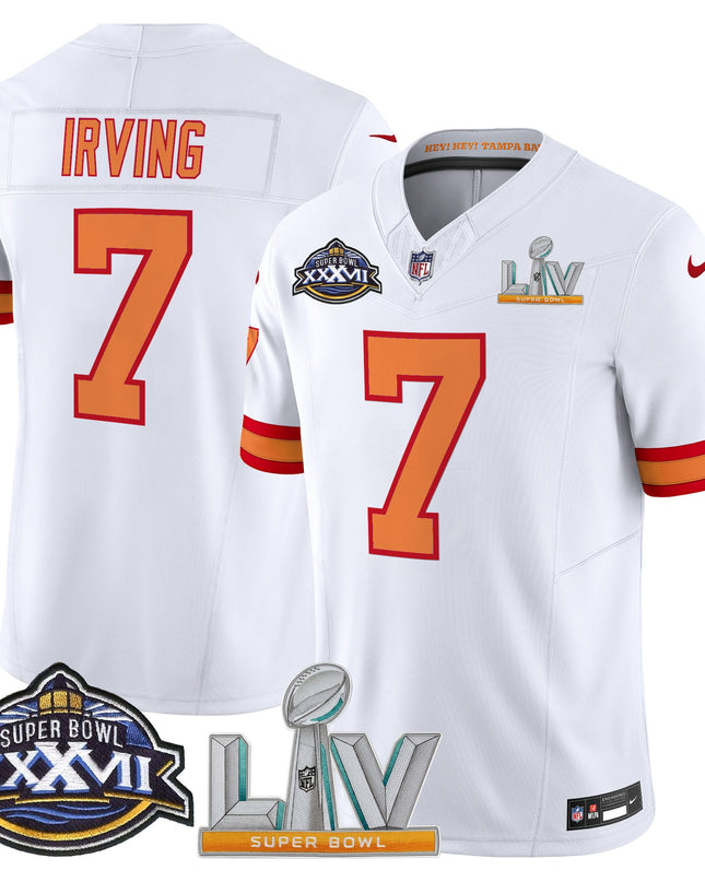 Men's Tampa Bay Buccaneers Super Bowl XXXVII & Super Bowl LV Patch Throwback Vapor Limited Jersey - All Stitched