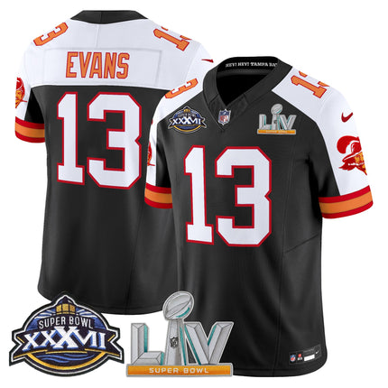 Men's Tampa Bay Buccaneers Super Bowl XXXVII & Super Bowl LV Patch Throwback Vapor Limited Jersey - All Stitched
