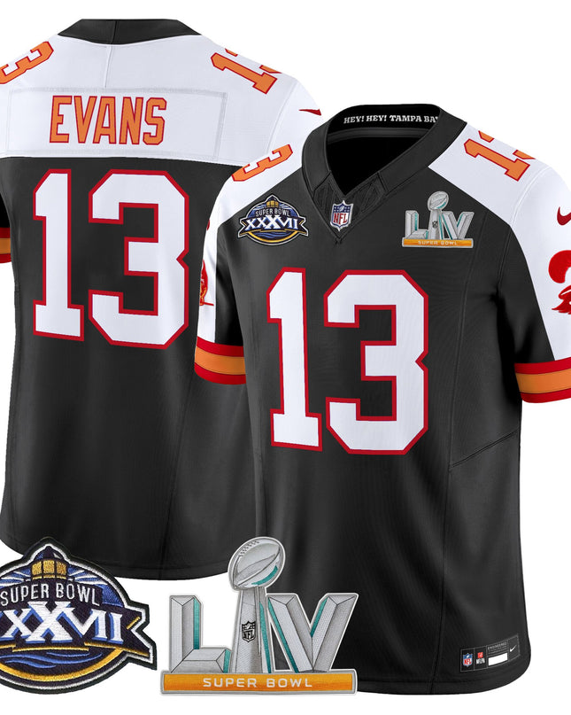 Men's Tampa Bay Buccaneers Super Bowl XXXVII & Super Bowl LV Patch Throwback Vapor Limited Jersey - All Stitched