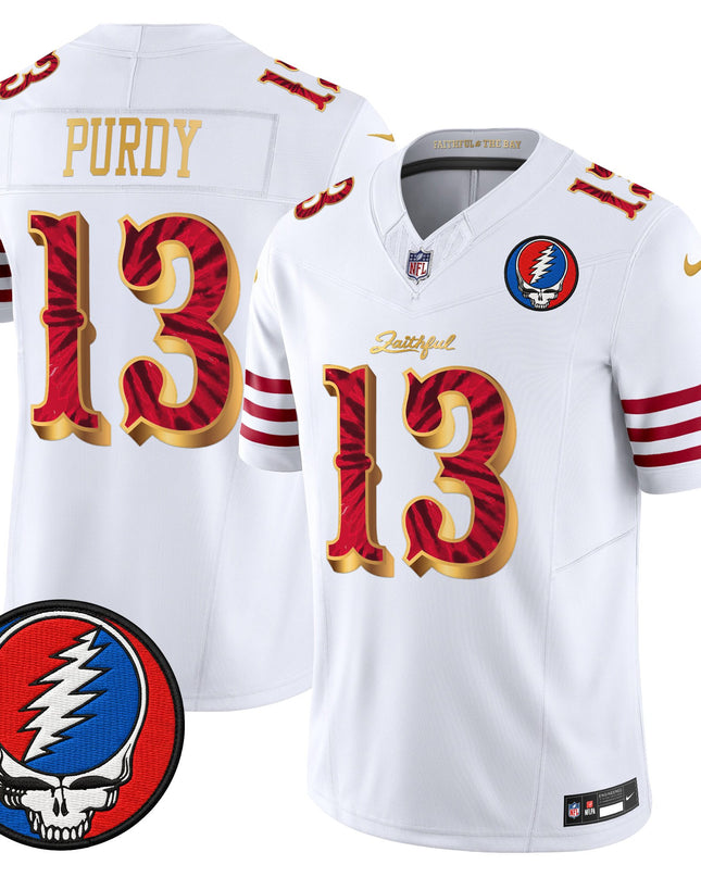 Men's San Francisco 49ers x Grateful Dead Rivalries Vapor Limited Jersey - Rivalries Edition - All Stitched