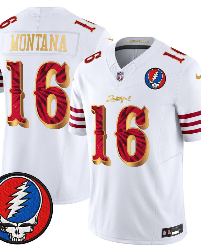 Men's San Francisco 49ers x Grateful Dead Rivalries Vapor Limited Jersey - Rivalries Edition - All Stitched