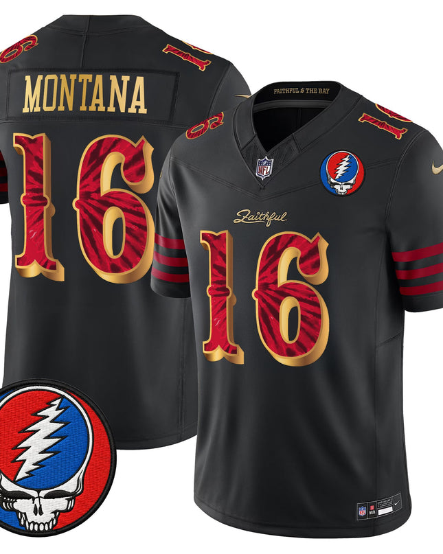 Men's San Francisco 49ers x Grateful Dead Rivalries Vapor Limited Jersey - Rivalries Edition - All Stitched