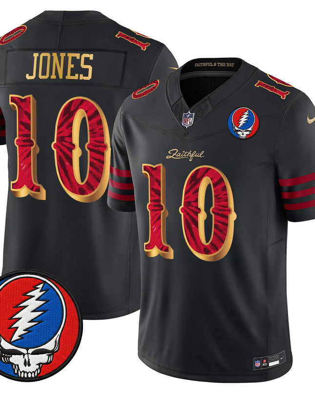 Men's San Francisco 49ers x Grateful Dead Rivalries Vapor Limited Jersey - Rivalries Edition - All Stitched