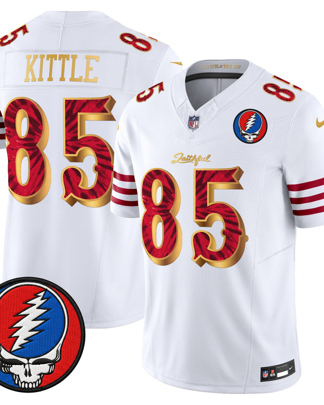 Men's San Francisco 49ers x Grateful Dead Rivalries Vapor Limited Jersey - Rivalries Edition - All Stitched