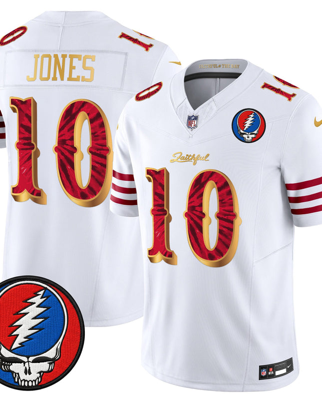 Men's San Francisco 49ers x Grateful Dead Rivalries Vapor Limited Jersey - Rivalries Edition - All Stitched