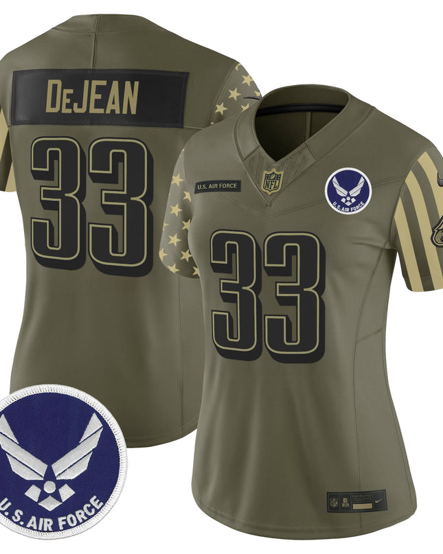 Women's Philadelphia Eagles x U.S. Military Veteran Vapor Limited Jersey - All Stitched