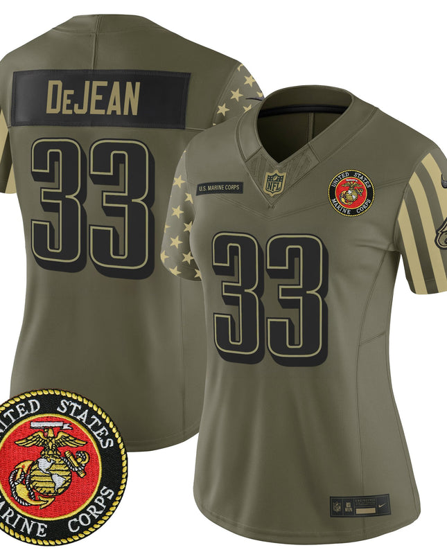 Women's Philadelphia Eagles x U.S. Military Veteran Vapor Limited Jersey - All Stitched