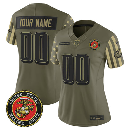 Philadelphia Eagles x U.S. Military Veteran Vapor Limited Custom Jersey - All Stitched