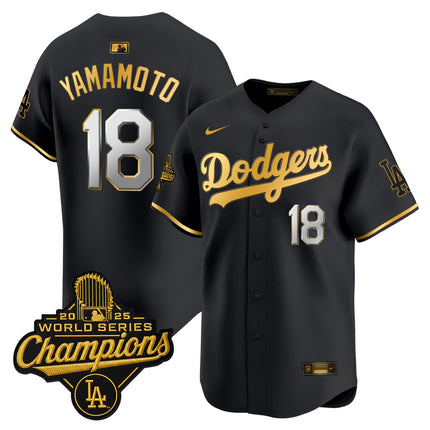 Men's Dodgers 2025 World Series Champions Vapor Premier Limited Jersey - All Stitched