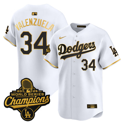Men's Dodgers 2025 World Series Champions Vapor Premier Limited Jersey - All Stitched