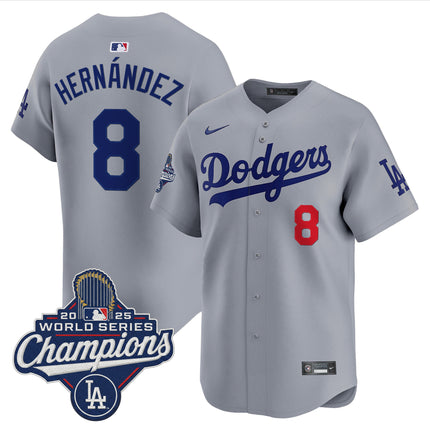 Men's Dodgers 2025 World Series Champions Vapor Premier Limited Jersey - All Stitched