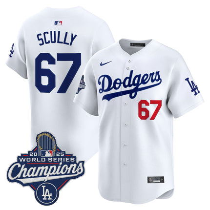 Men's Dodgers 2025 World Series Champions Vapor Premier Limited Jersey - All Stitched