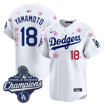 Men's Dodgers 2025 World Series Champions x Tokyo Series Vapor Premier Limited Jersey - Stitched