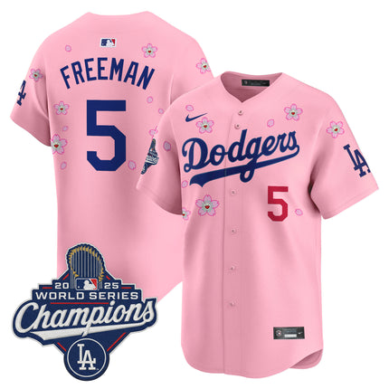 Men's Dodgers 2025 World Series Champions x Tokyo Series Vapor Premier Limited Jersey - Stitched