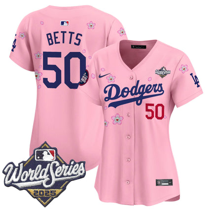 Women's Dodgers 2025 World Series x Tokyo Series Vapor Premier Limited Jersey V2 - Stitched