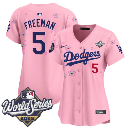 Women's Dodgers 2025 World Series x Tokyo Series Vapor Premier Limited Jersey V2 - Stitched