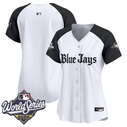 Women's Toronto Blue Jays 2025 World Series Vapor Premier Limited Jersey V2 - Gothic North Edition - All Stitched