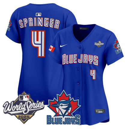 Women's Toronto Blue Jays 2025 World Series Vapor Premier Limited Jersey V3 - All Stitched