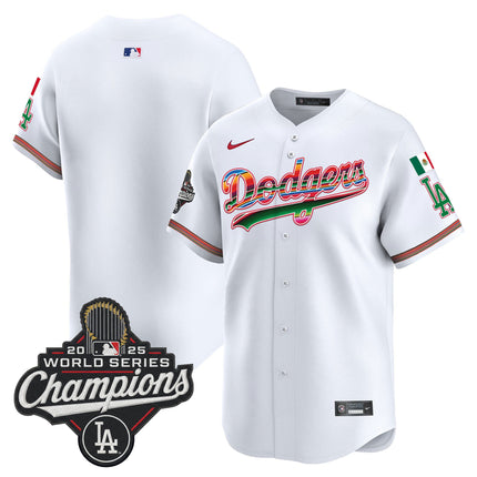Men's Dodgers Mexico 2025 World Series Champions Vapor Premier Limited Jersey - All Stitched