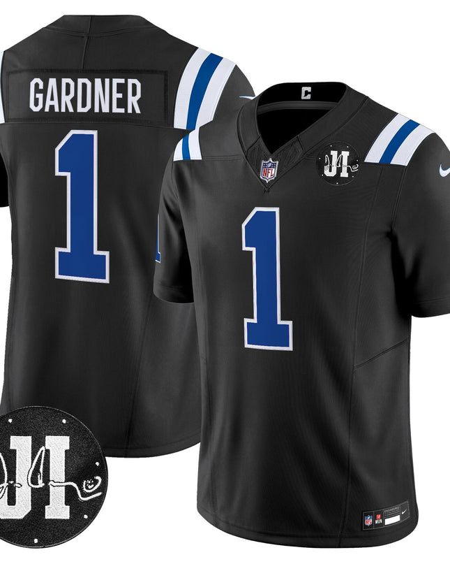 Men's Indianapolis Colts 2025 Jim Irsay Patch Vapor Limited Jersey - All Stitched