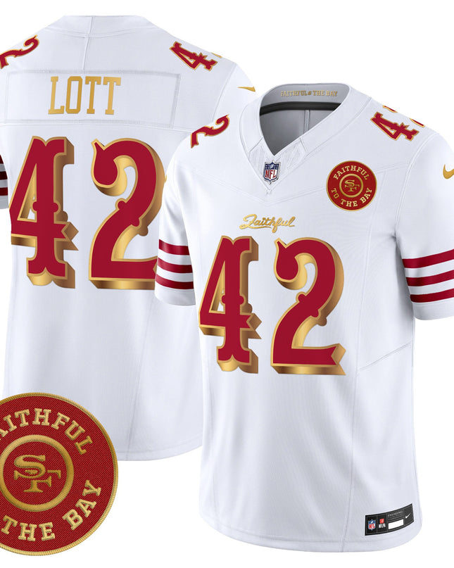 Men's 49ers “Rivalries” Vapor Limited Jersey - Faithful To The Bay Patch - All Stitched