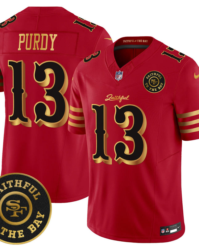 Men's 49ers “Rivalries” Vapor Limited Jersey - Faithful To The Bay Patch - All Stitched