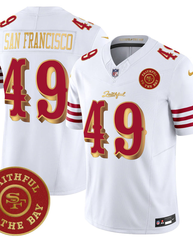 Men's 49ers “Rivalries” Vapor Limited Jersey - Faithful To The Bay Patch - All Stitched