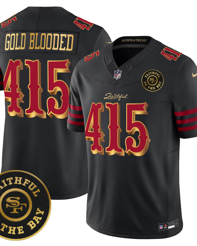 Men's 49ers “Rivalries” Vapor Limited Jersey - Faithful To The Bay Patch - All Stitched