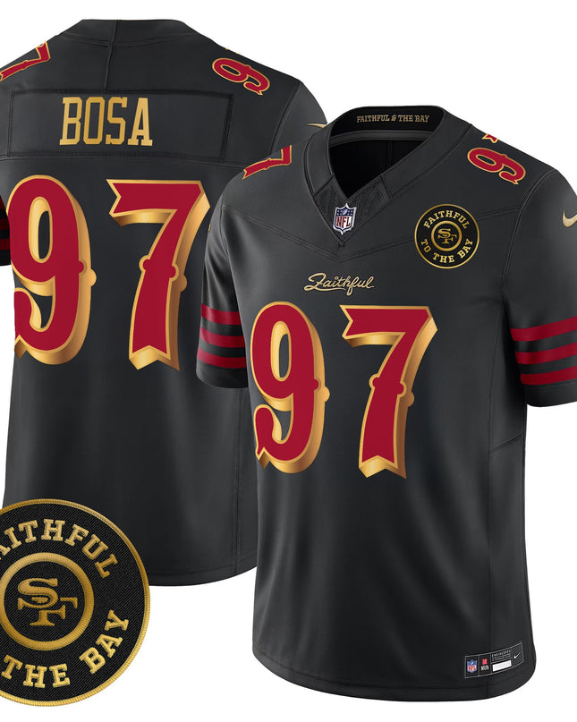 Men's 49ers “Rivalries” Vapor Limited Jersey - Faithful To The Bay Patch - All Stitched