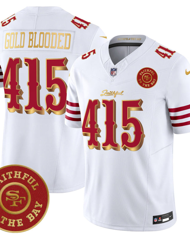 Men's 49ers “Rivalries” Vapor Limited Jersey - Faithful To The Bay Patch - All Stitched