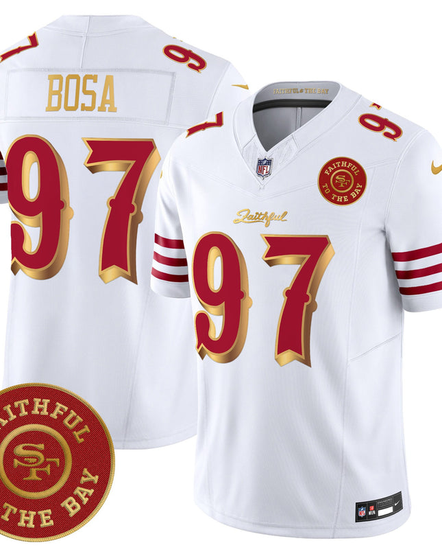 Men's 49ers “Rivalries” Vapor Limited Jersey - Faithful To The Bay Patch - All Stitched
