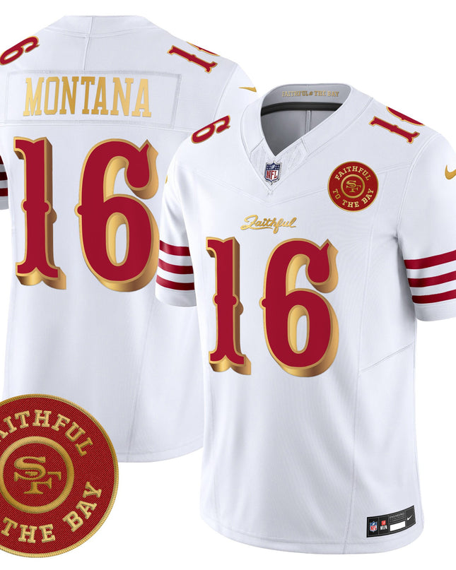 Men's 49ers “Rivalries” Vapor Limited Jersey - Faithful To The Bay Patch - All Stitched