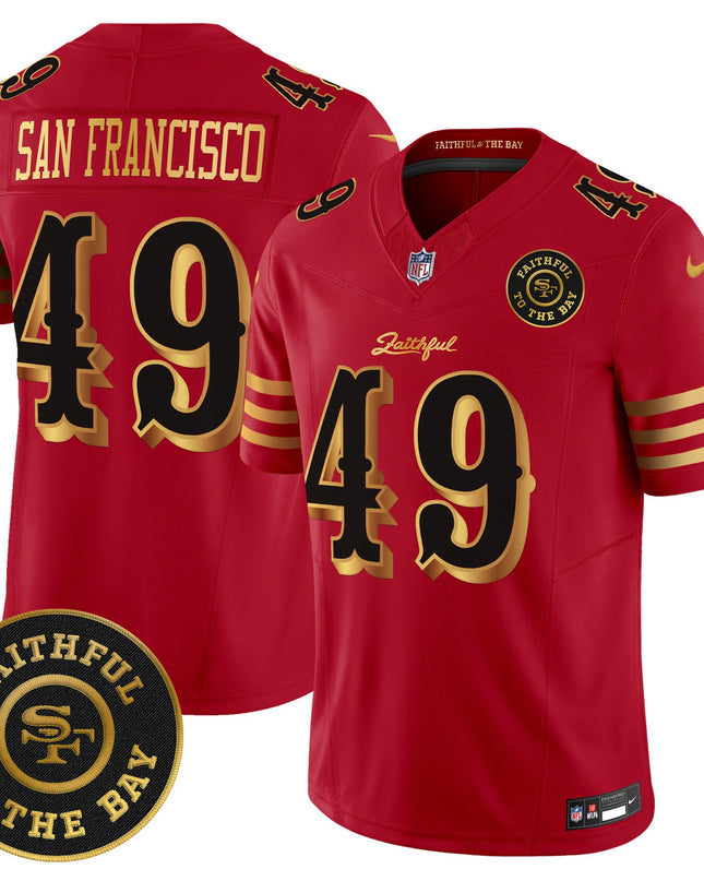 Men's 49ers “Rivalries” Vapor Limited Jersey - Faithful To The Bay Patch - All Stitched