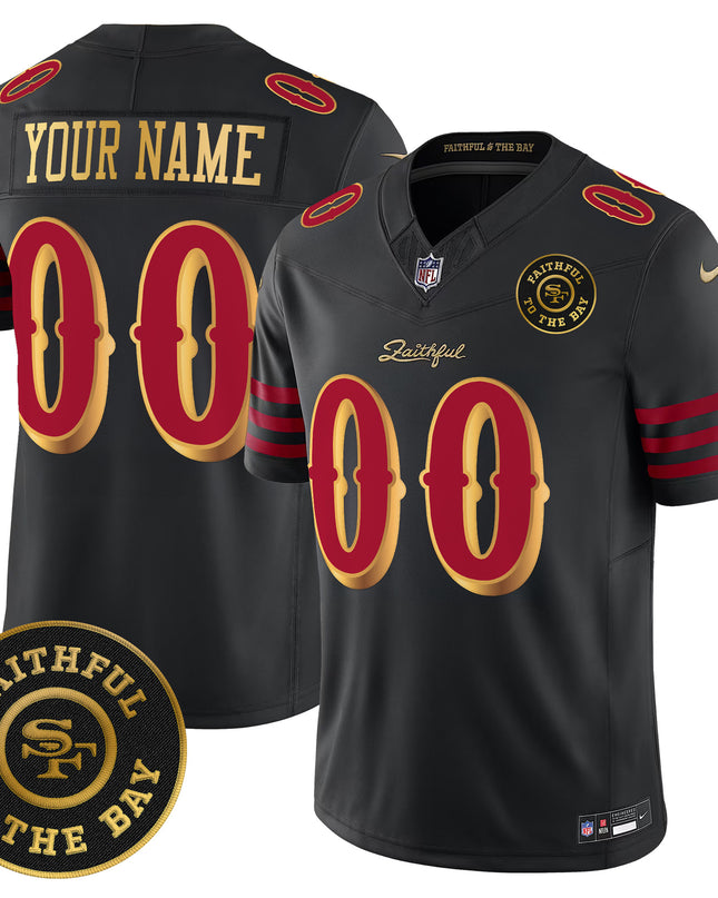49ers “Rivalries” Vapor Limited Custom Jersey - Faithful To The Bay Patch - All Stitched