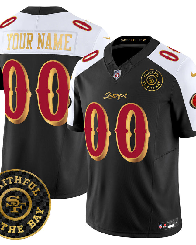 49ers “Rivalries” Vapor Limited Custom Jersey - Faithful To The Bay Patch - All Stitched