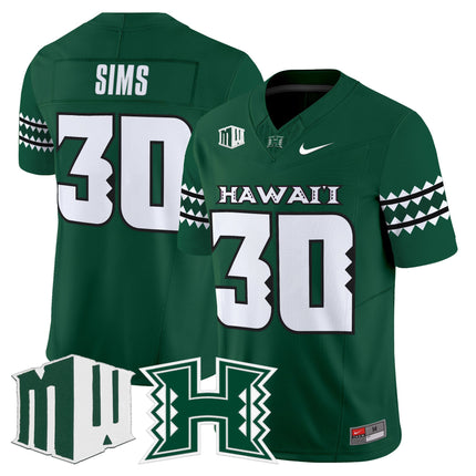 Men's Hawai'i Rainbow Warriors 2025 Vapor Limited Jersey - All Stitched