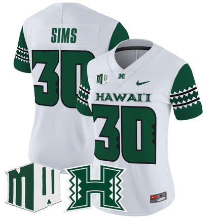 Women's Hawai'i Rainbow Warriors 2025 Vapor Limited Jersey - All Stitched
