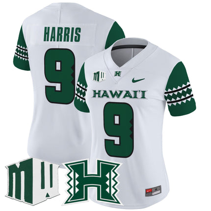 Women's Hawai'i Rainbow Warriors 2025 Vapor Limited Jersey - All Stitched