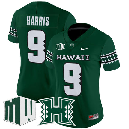 Women's Hawai'i Rainbow Warriors 2025 Vapor Limited Jersey - All Stitched
