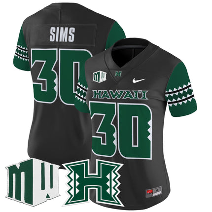 Women's Hawai'i Rainbow Warriors 2025 Vapor Limited Jersey - All Stitched