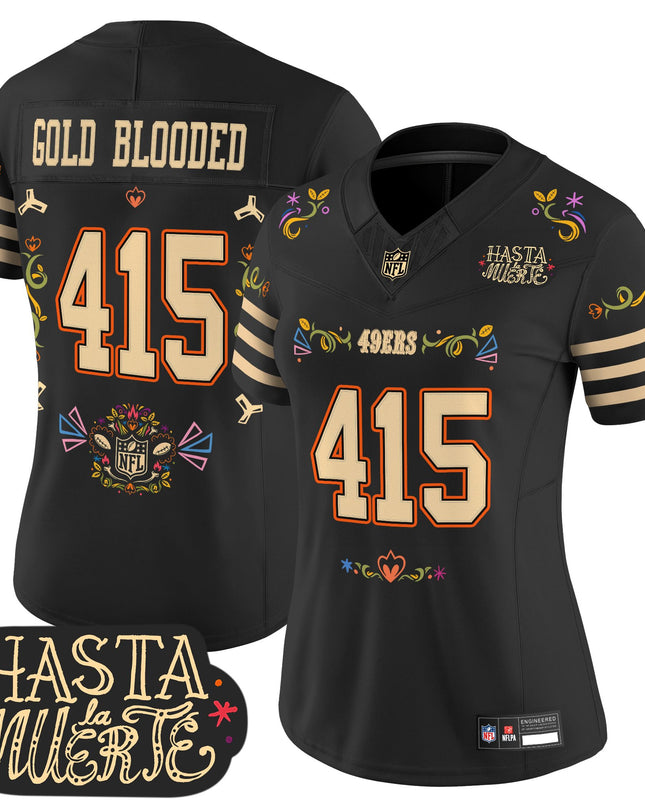San Francisco 49ers Mexico 'Hasta la Muerte Edition' Vapor Limited Jersey - All Printed