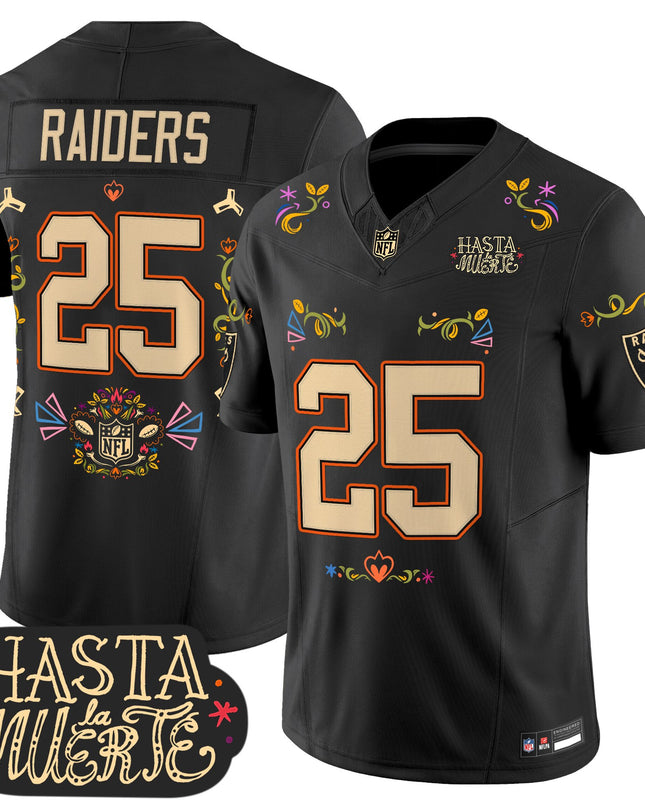 Las Vegas Raiders Mexico 'Hasta la Muerte Edition' Vapor Limited Jersey - All Printed