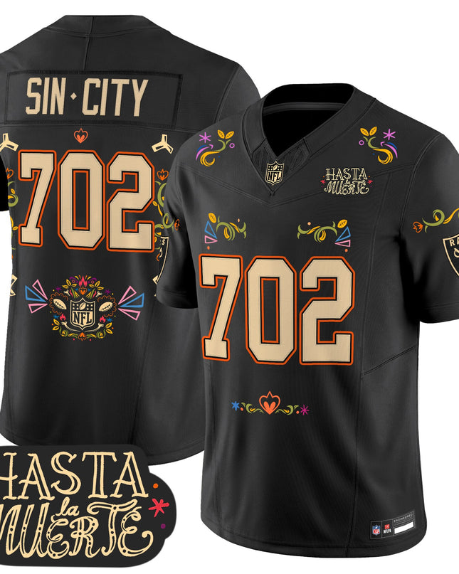Las Vegas Raiders Mexico 'Hasta la Muerte Edition' Vapor Limited Jersey - All Printed