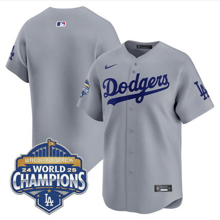 Men's Dodgers 2025 Back-To-Back Champions Vapor Premier Limited Jersey - All Stitched