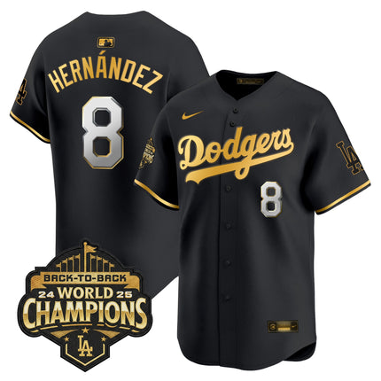 Men's Dodgers 2025 Back-To-Back Champions Vapor Premier Limited Jersey - All Stitched