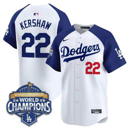 Men's Dodgers 2025 Back-To-Back Champions Vapor Premier Limited Jersey - All Stitched